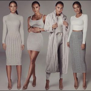 JLuxLabel Grey Knit Dress